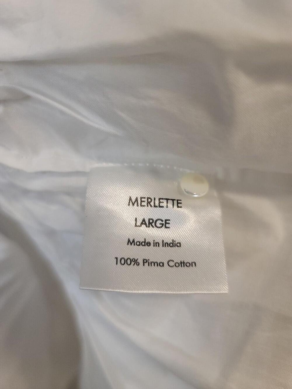 Merlette Sol Tiered Pima Cotton Top Women's Size Large Ivory - Picture 5 of 7